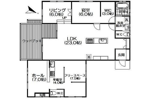 熱海市西熱海町2丁目中古戸建(1SLDK)の間取り