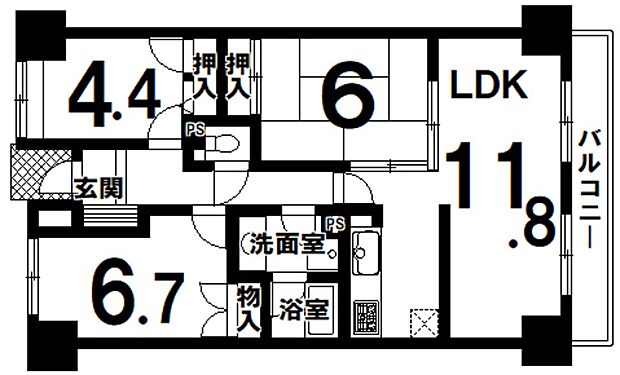 静岡鉄道静岡清水線 日吉町駅まで 徒歩36分(3LDK) 2階の間取り