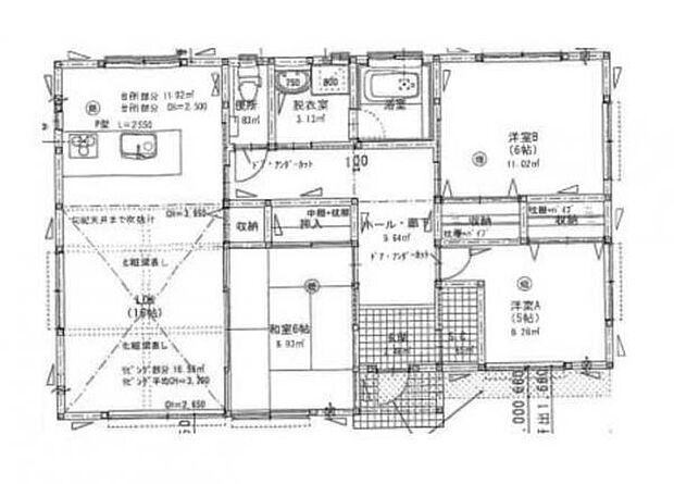 3ＬＤＫのお写真です♪2部屋洋室と和室が1部屋。シューズクローク付きです。