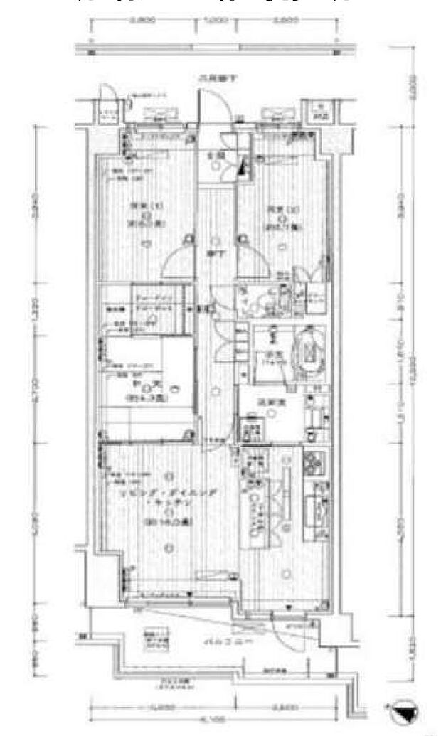 ユニーブル東浦和ファインプレイス(3LDK) 2階の間取り