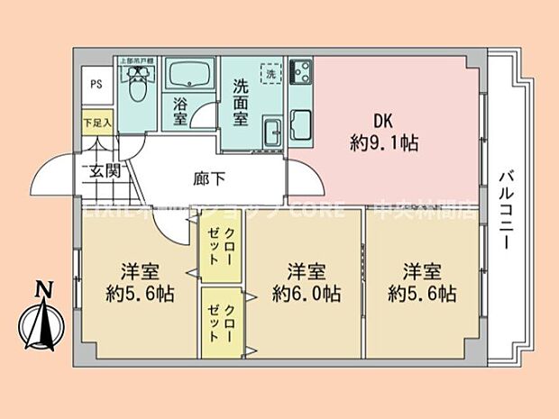 暮らしやすい3DKのお部屋！室内大変綺麗です。詳細はお気軽にお問い合わせください。
