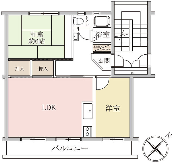 バルコニー東南向きの2階のお部屋！