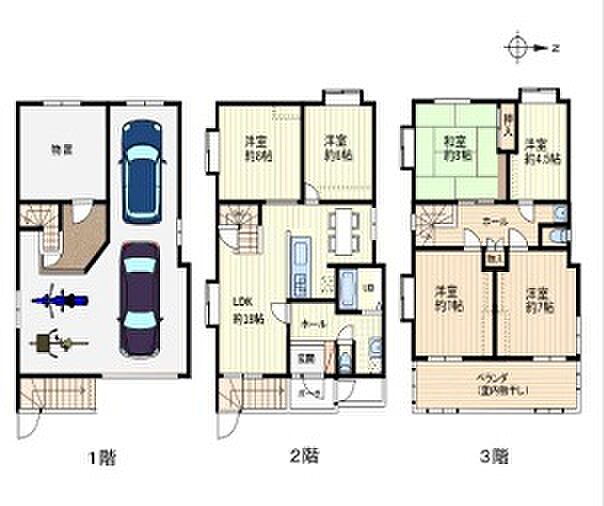 発寒11条4丁目(6LDK)の間取り