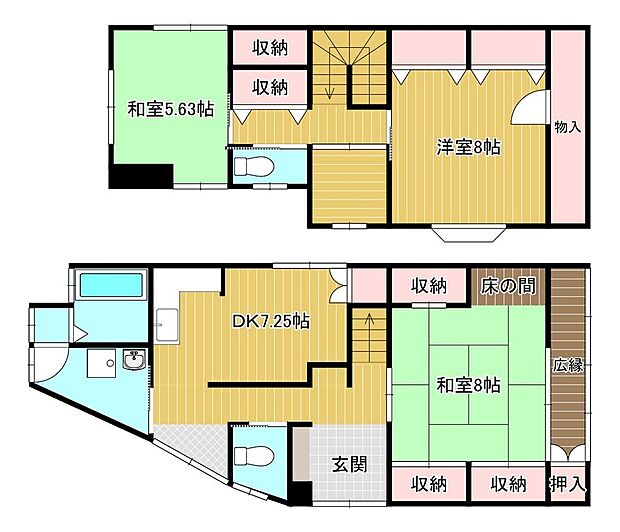 間取り図は現況を優先します。