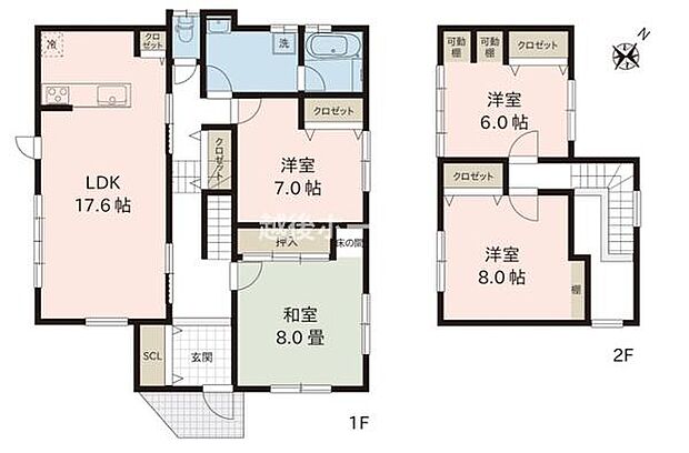 新発田市御幸町4丁目　リセットハウス(4LDK)の間取り