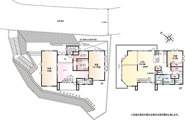 ＪＲ横須賀線 逗子駅までバス約15分 山崎バス停 徒歩3分(3LDK)の間取り