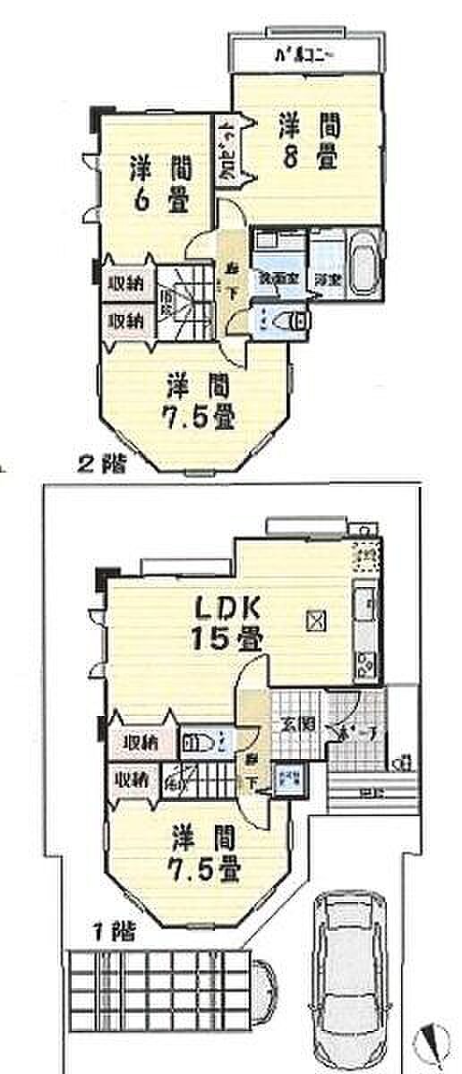 駅徒歩11分、海まで徒歩3分の閑静な住宅地です◎各居室収納あり、ゆとりある広さなのでゆったりとお住まいいただけます◎カースペース2台分ございます◎