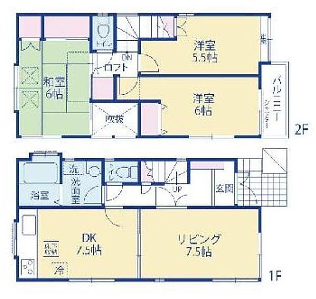 緑区東本郷5丁目(3LDK)の間取り