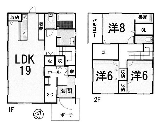 ＪＲ草津線 手原駅までバス約15分 リバティヒル下戸山バス停 徒歩5分(3LDK)の間取り