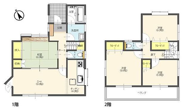 加須市旗井1丁目　平成12年8月築　4ＬＤＫ　土地ひろびろ52.01坪　公営水道・都市ガス・公共下水