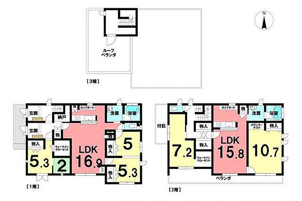 中古戸建　既存宅地(5SLDK)の間取り