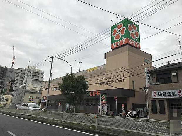 ライフ緑橋店まで544m