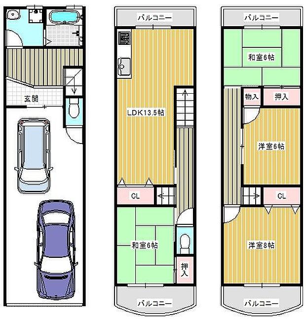 大阪市東成区深江南2丁目(4LDK)の外観