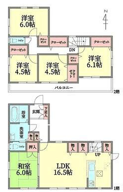 京急逗子線 逗子・葉山駅までバス約26分 湘南佐島なぎさの丘バス停 徒歩7分(5LDK)の間取り