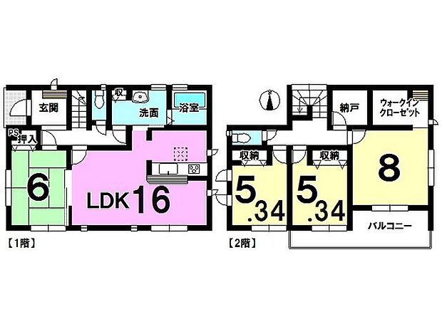 中古戸建　既存宅地(4SLDK)の間取り