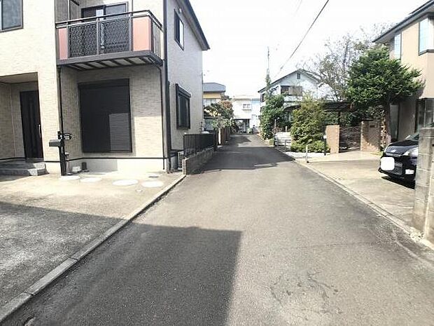 見通しの良い前面道路