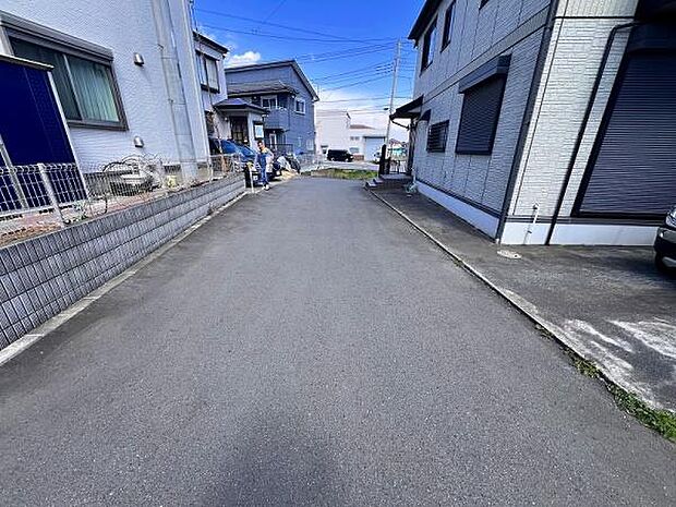 見通しの良い前面道路