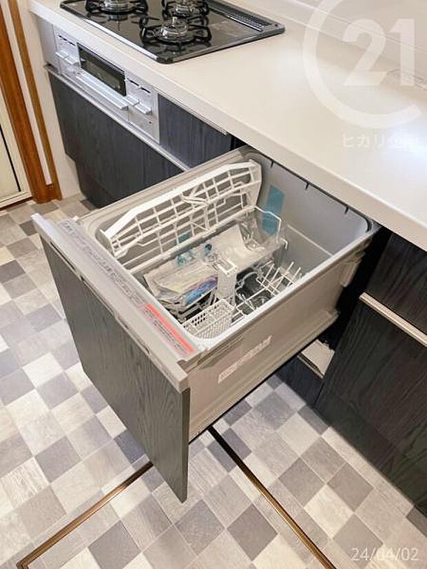 システムキッチン新規交換・食洗機付き！