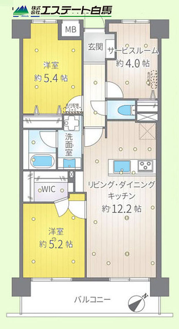 メイゾン新狭山(2SLDK) 3階の間取り