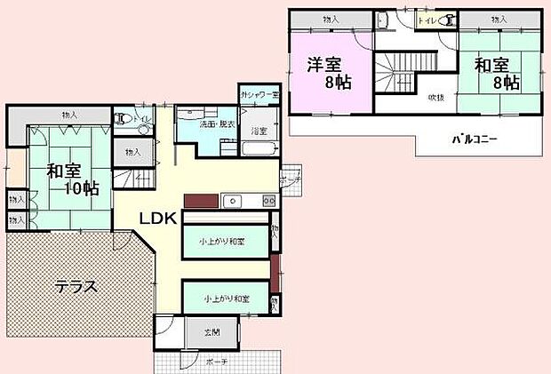 ＪＲ外房線 大網駅までバス約34分 真亀納屋バス停 徒歩2分(3LDK)の間取り