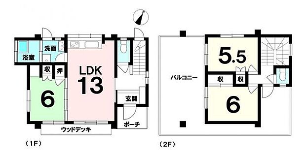 中古戸建　糸満市武富(3LDK)の間取り