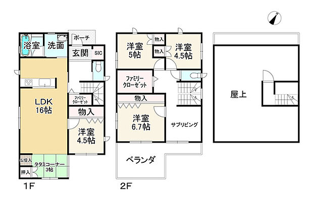 山陽電鉄本線 飾磨駅まで 徒歩15分(4LDK)の間取り