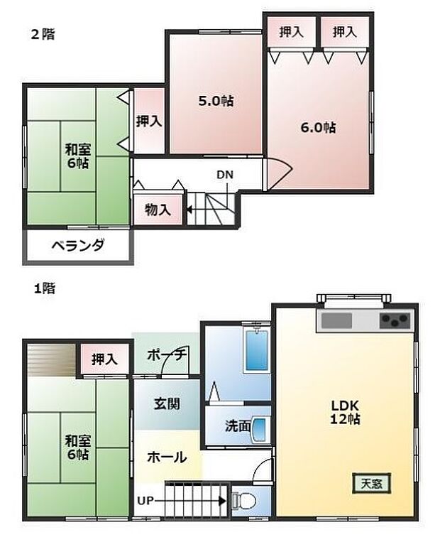 高砂市梅井二丁目(4LDK)の間取り