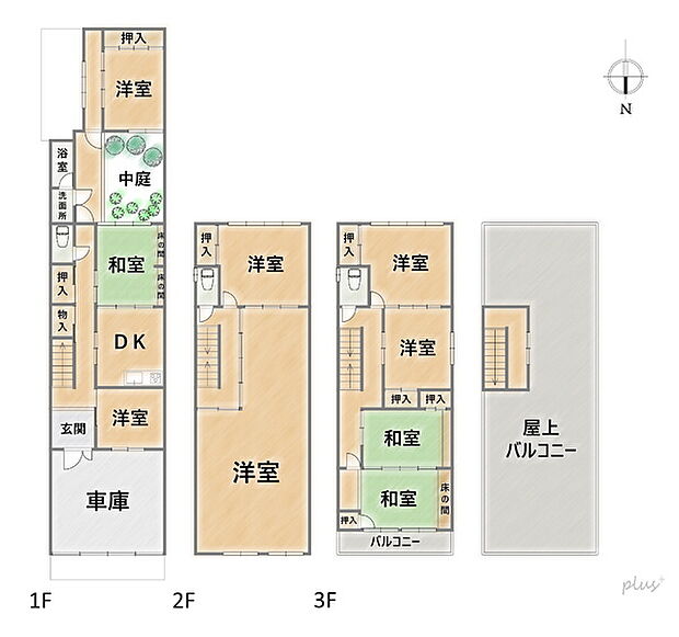 阪急京都線 大宮駅まで 徒歩6分(9DK)の間取り