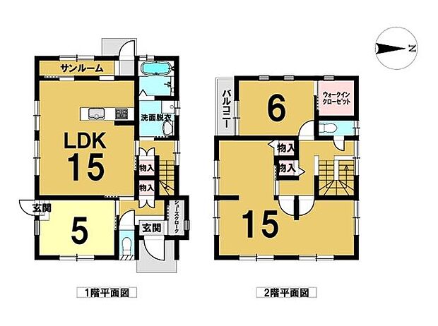 正法寺　中古戸建(3LDK)の間取り