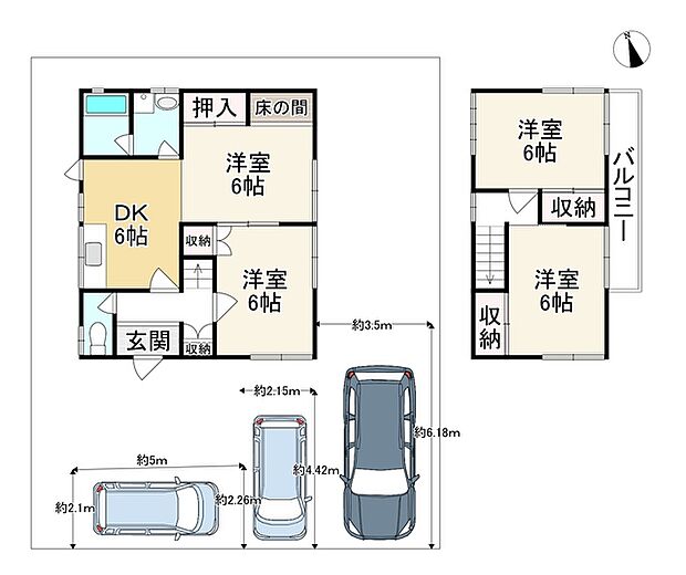 ＪＲ湖西線 堅田駅まで 徒歩20分(4DK)の間取り