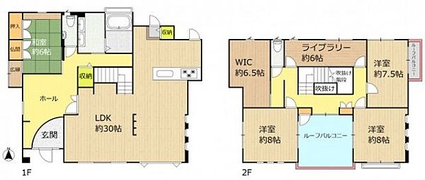 北区上賀茂深泥池町　中古戸建(4SLDK)の間取り