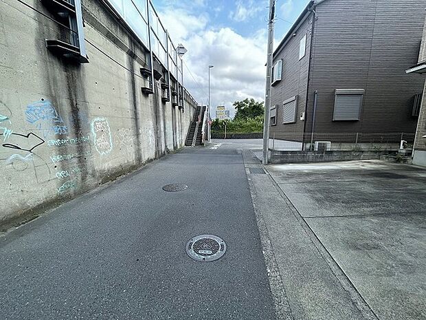 見通しの良い前面道路