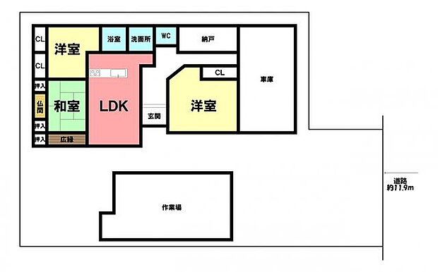 中古戸建　碧南市中松町二丁目(3SLDK)の間取り