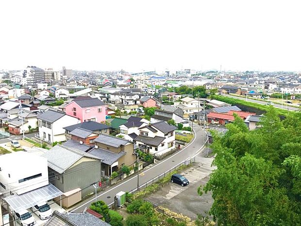 バルコニーからの景色です。