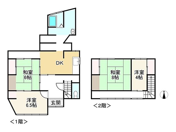 ＪＲ山陽本線 姫路駅までバス約16分 小川バス停 徒歩3分(4DK)の間取り