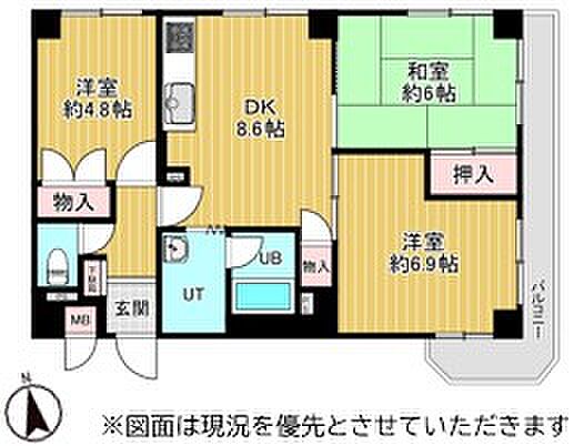 コープ野村真駒内(3DK) 2階/207の間取り