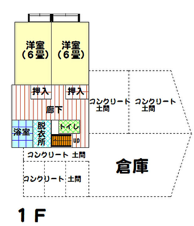 光明不動産第２２北軽嬬恋レストラン(2DK)の間取り