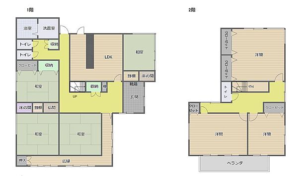 宇土市(7LDK)の間取り