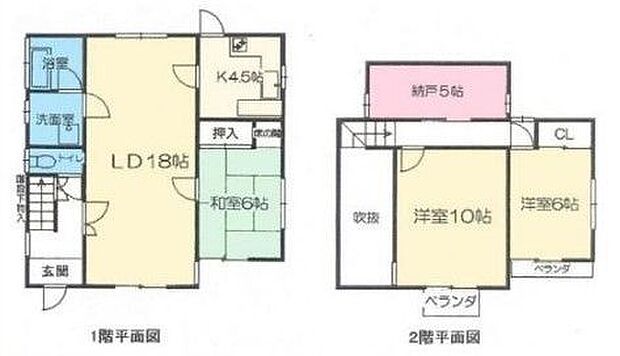 赤尾町　中古戸建(3SLDK)の間取り