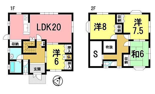 ＪＲ草津線 手原駅まで 徒歩34分(4SLDK)の間取り