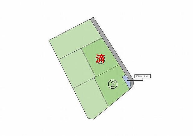 全体区画図：2号地