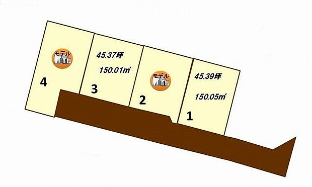 全体区画図：1号地