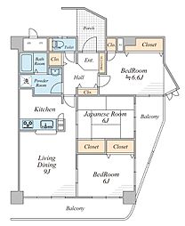 間取図画像 3LDK