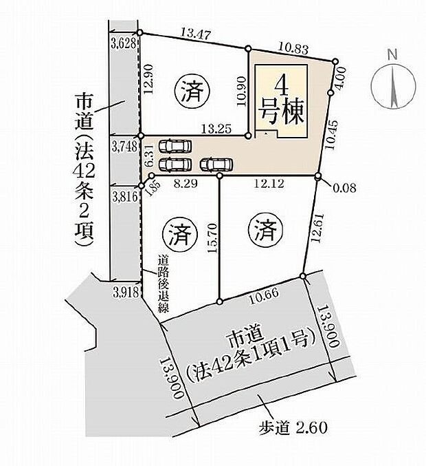 全体区画図：4号棟