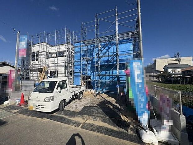 1階洗面所はゆったりスペース♪隣のWICと連携で収納力も抜群、毎日の家事が快適に行えます♪