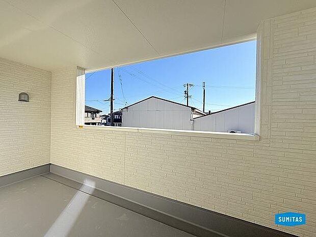 インナーバルコニーは急な雨にも安心♪