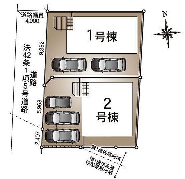 1号棟駐車場2台可能です♪