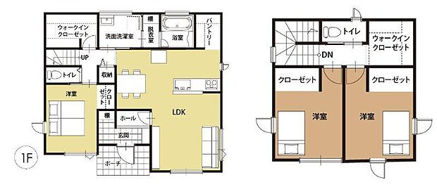 パントリー完備で買い置きも安心。収納豊富な3LDKです