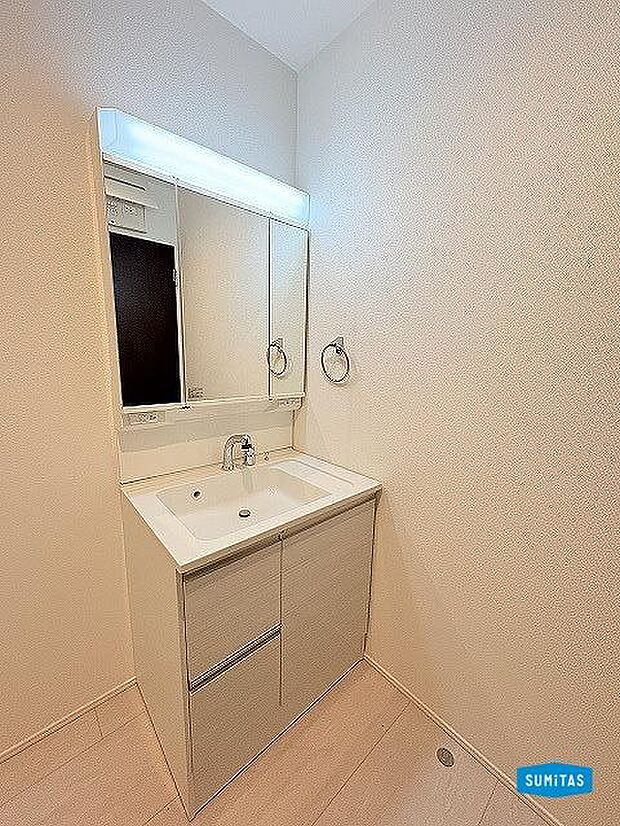 収納付き洗面♪