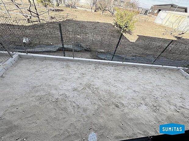 お庭でお子様とプール遊びやシャボン玉遊びも♪